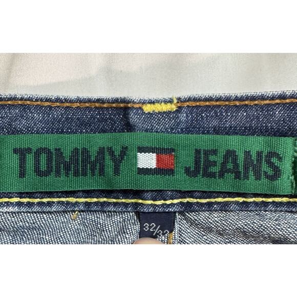 Vintage Y2K Tommy Hilfiger Jeans Mens 32x32 Stretch Denim Straight Leg Loose - Picture 3 of 8